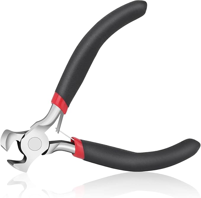 Jewelry Pliers, End Cutting Pliers End Nippers for Zipper Install Stops Repair