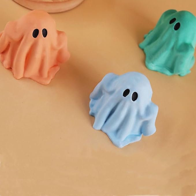 TOPYS Halloween Ghost Candle Silicone Mold DIY 3D Scented Candle Making Wax Mould Gypsum Ornament Resin Soap Chocolate Mold Home Decor