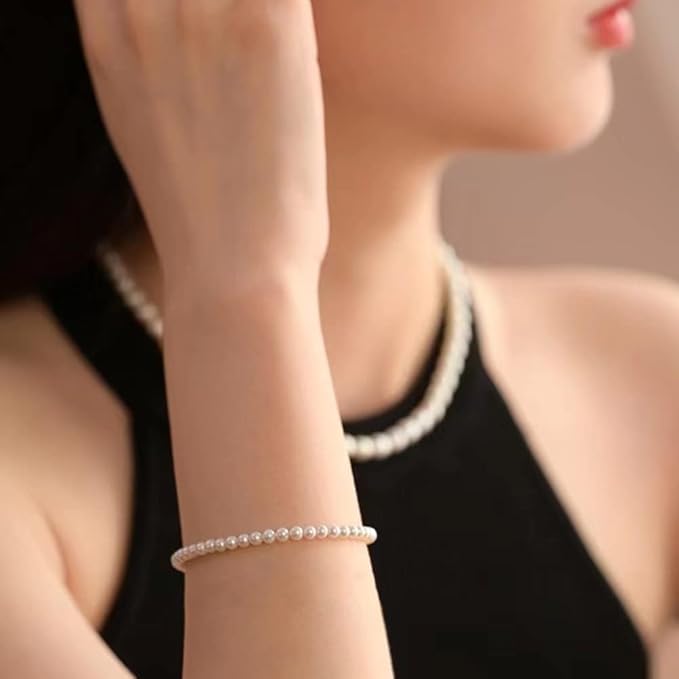 50pcs 20mm Pearl Beads Ivory Round Pearls Acrylic Beads for Jewelry Making DIY Craft Bracelets Necklaces Earrings Vase Fillers Home Wedding Decoration