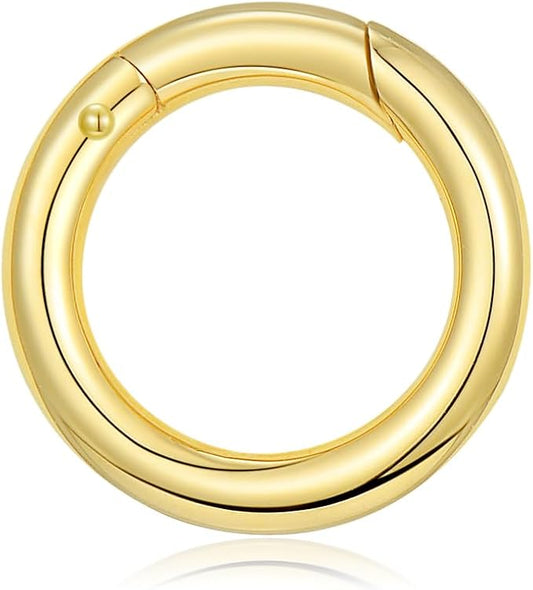 10K Gold Jewelry Clasp Necklace Extender Clasp Bracelet Extension Connector for DIY Necklace Bracelet Anklet Jewelry Making (Style 2-15mm)