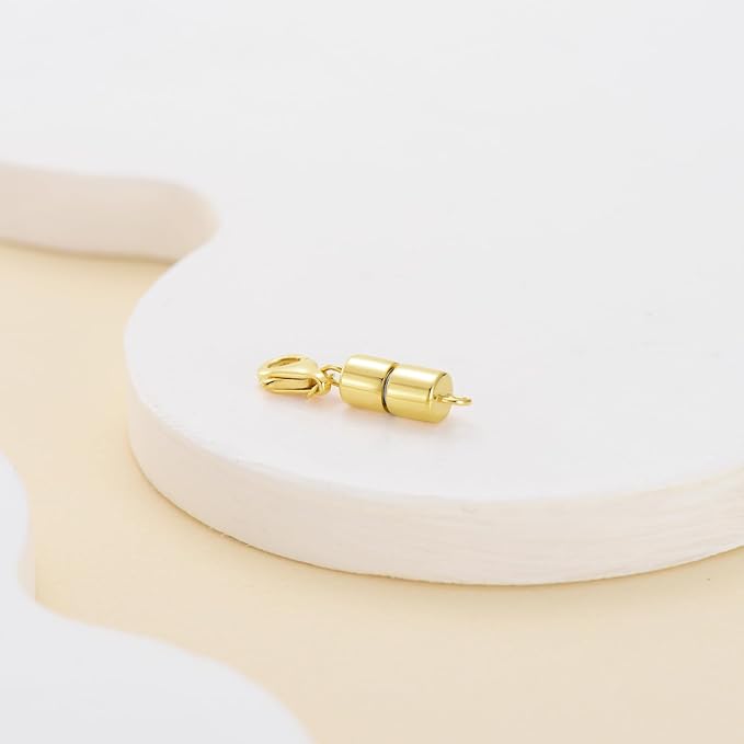 10K Real Gold Necklace Connector Extender Clasps for DIY Bracelet Jewelry Making, Lobster Clasp Extender Necklace Clasp Connector Bracelet Extension, Double Lobster Clasp 10K Gold(Style 4)