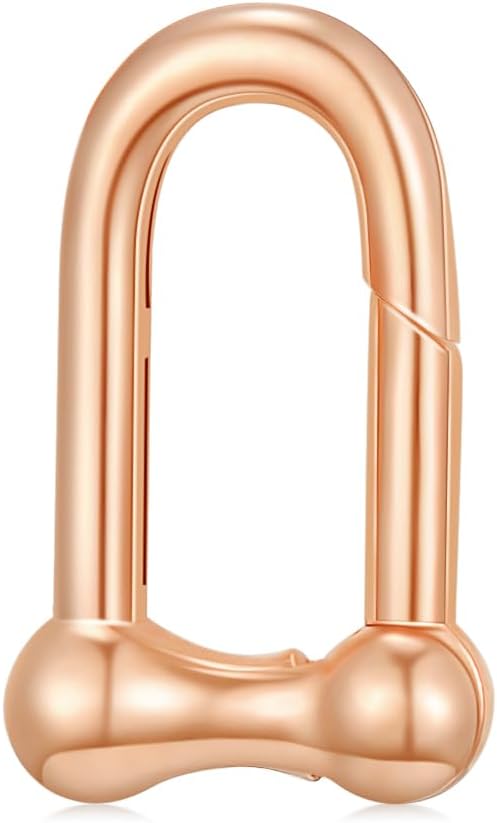 14K Gold Jewelry Clasp Necklace Extender Clasp Bracelet Extension Connector for DIY Necklace Bracelet Anklet Jewelry Making (Style 11-Rose)