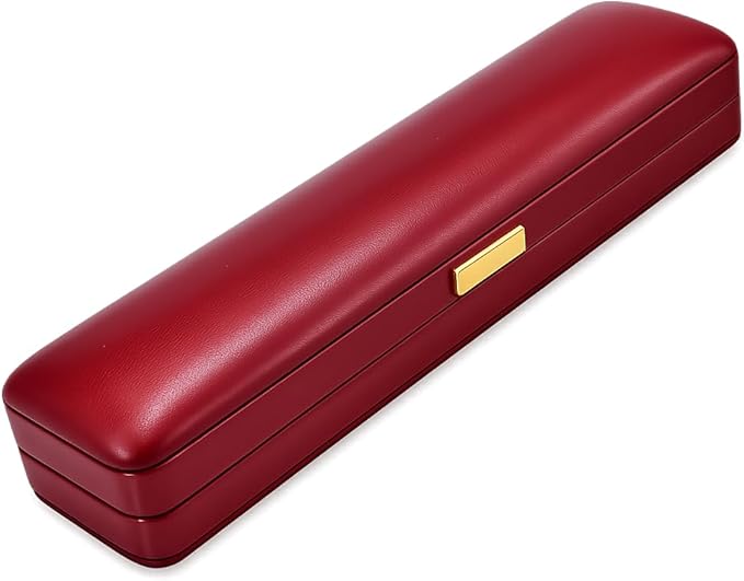 Luxury Burgundy Leather Jewelry Box with Soft Velvet Lining, Elegant Storage Case for Necklaces, Earrings, Bracelets & Watches, Small Travel Organizer Skin-friendly Artificial Leather Cover Gift