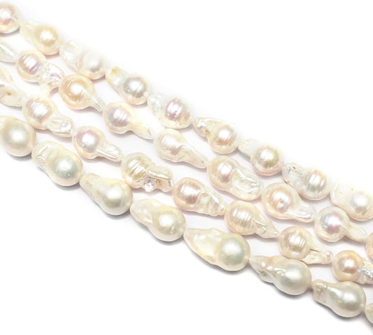 QSLLER Baroque Pearl Beads Irregular Natural Freshwater Cultured Pearl Beads for Jewelry Making Neckalce Craft DIY