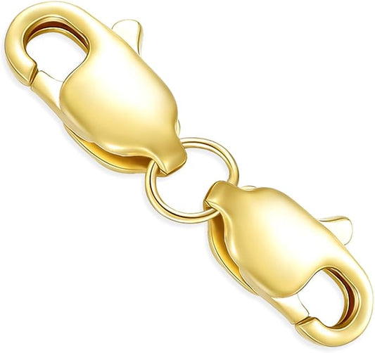 Real 14k Gold Lobster Clasp/Spring Clasp/S Clasp for DIY Necklace Bracelet Jewelry Making(Style 11)