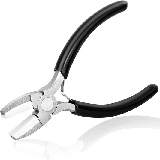 Billbotk Nylon Jaw Pliers for Jewelry Making - Flat Nose, Soft Jaw Pliers for Chain Making