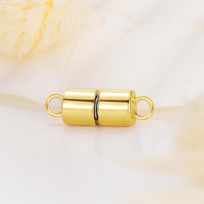 10K Real Gold Necklace Connector Extender Clasps for DIY Bracelet Jewelry Making, Lobster Clasp Extender Necklace Clasp Connector Bracelet Extension, Double Lobster Clasp 10K Gold(Style 1)