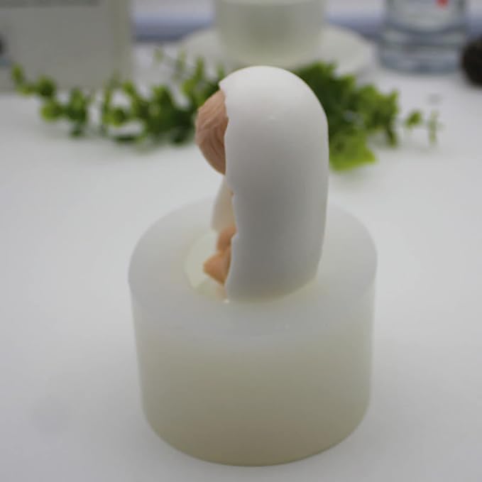 Baby Egg Shaped Silicone Mold for Cake/Resin/Clay/Candle/Wax