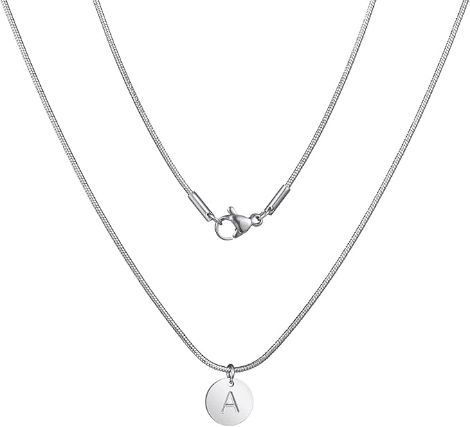 12 Pack Necklace Chains 16 Inches Stainless Steel Snake Chain Necklace with Lobster Clasps for DIY Jewelry Making, 1.2 mm