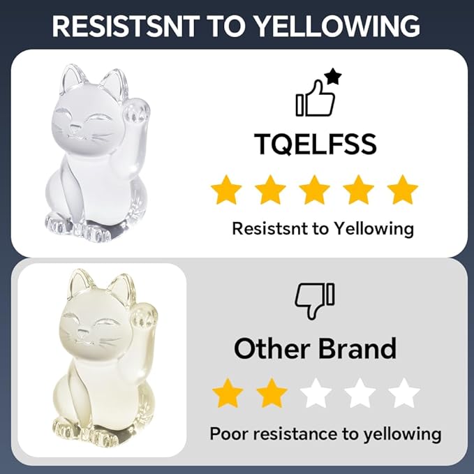 500g UV Resin,Crystal Clear,Hard UV Curing epoxy Resin, Upgraded Formula,odorless,Solar Activated Glue kit，Clear,UV Fast Curing,for DIY Making,Craft Decoration (250 g*2)