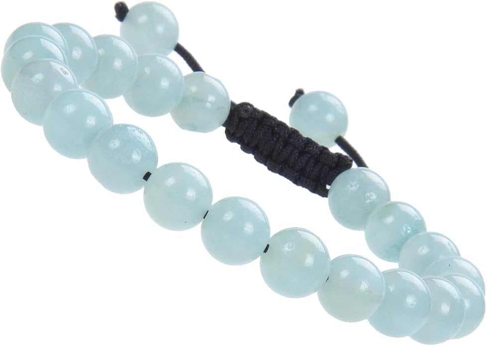 MASSIVE BEADS Natural Healing Power Gemstone Crystal Beads Unisex Adjustable Macrame Bracelets