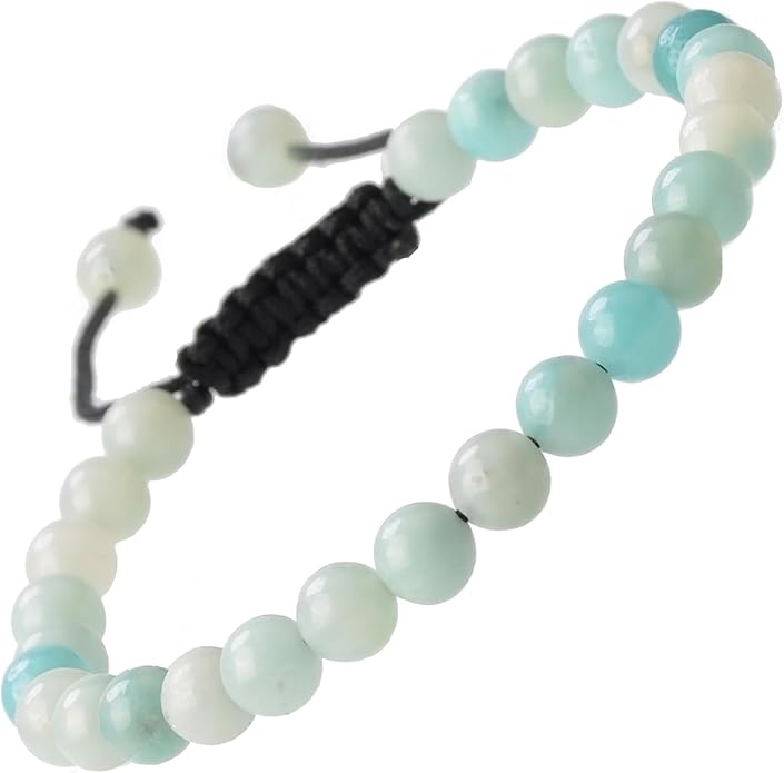 MASSIVE BEADS Natural Healing Power Gemstone Crystal Beads Unisex Adjustable Macrame Bracelets