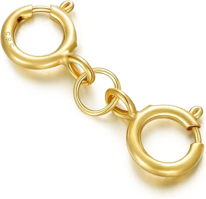 Real 14k Gold Lobster Clasp/Spring Clasp/S Clasp for DIY Necklace Bracelet Jewelry Making(Style 9)