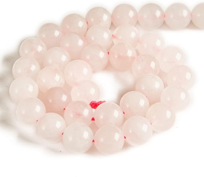 100pcs 6mm Rose Quartz Beads Natural Gemstone Beads Round Loose Beads for Jewelry Making