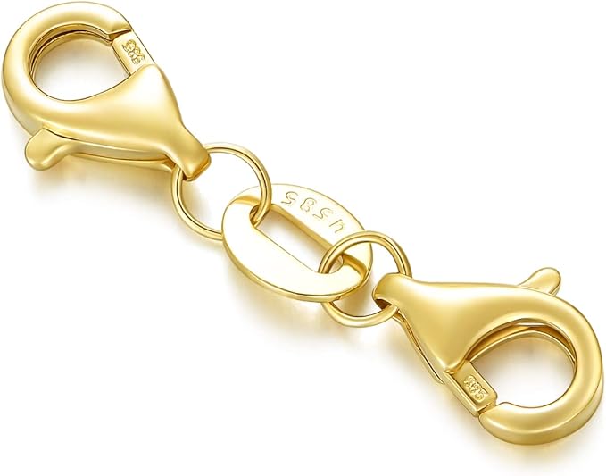 Real 14k Gold Lobster Clasp/Spring Clasp/S Clasp for DIY Necklace Bracelet Jewelry Making(Style 5)