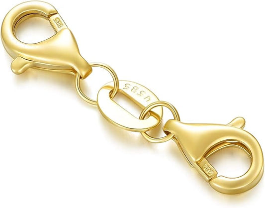 Real 14k Gold Lobster Clasp/Spring Clasp/S Clasp for DIY Necklace Bracelet Jewelry Making(Style 5)