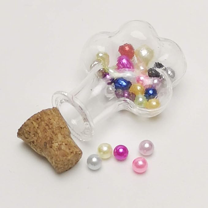 Chenkou Craft 12000pcs 2.8mm Assorted 15 Colors No Hole Round Ball Bead Scrapbooking Craft DIY Beads Decoration + Plastic Box (Assorted Colors, 2.8mm)