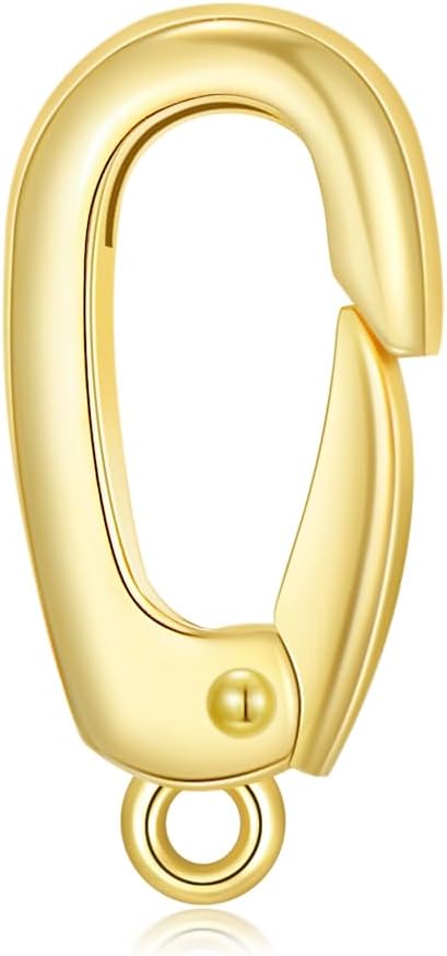 14K Gold Jewelry Clasp Necklace Extender Clasp Bracelet Extension Connector for DIY Necklace Bracelet Anklet Jewelry Making (Style 14)