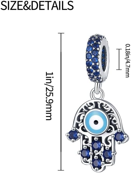 MICOO 925 Sterling Silver Charms for Bracelets and Necklaces Airplane Passport Dangle Pendants Evil Eye Butterfly Charms Beads Jewelry Gift for Women