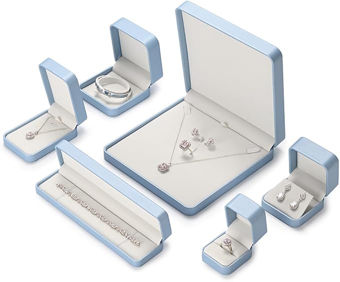 Gorgeous Bracelet Gift Box Bracelet Holder PU Leather Bracelet Display Box Bracelet Boxes Small Jewelry Gift Box Bracelet Jewelry Box Velvet Interior Bracelet Bangle Storage(Blue)