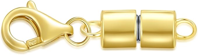 10K Real Gold Necklace Connector Extender Clasps for DIY Bracelet Jewelry Making, Lobster Clasp Extender Necklace Clasp Connector Bracelet Extension, Double Lobster Clasp 10K Gold(Style 4)