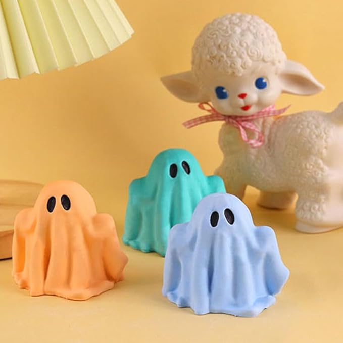 TOPYS Halloween Ghost Candle Silicone Mold DIY 3D Scented Candle Making Wax Mould Gypsum Ornament Resin Soap Chocolate Mold Home Decor