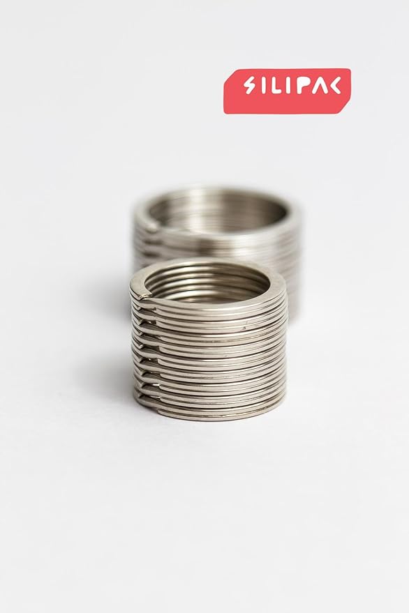 Key Rings Flat Split Keychain Bulk – Heavy Duty 1.18" (30 mm) Keyring – Organize Fast for Car & Home, Lanyards, School/Office/DIY – Metal Dog Tag Rings – Silver/Gold/Rainbow/Gunmetal