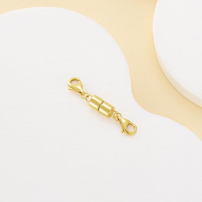 10K Real Gold Necklace Connector Extender Clasps for DIY Bracelet Jewelry Making, Lobster Clasp Extender Necklace Clasp Connector Bracelet Extension, Double Lobster Clasp 10K Gold(Style 5)