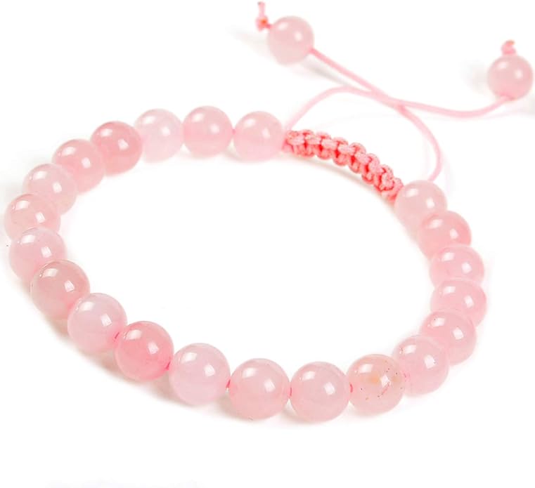 MASSIVE BEADS Natural Healing Power Gemstone Crystal Beads Unisex Adjustable Macrame Bracelets