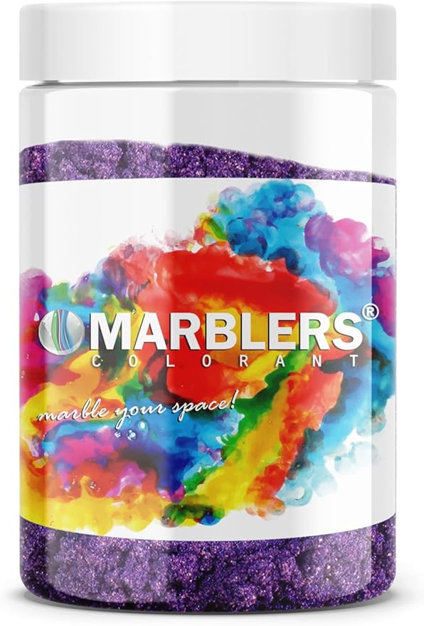 MARBLERS Purple Mica Powder [Flash Berry Pearl] 4oz (113g) | Cosmetic Grade | Epoxy Resin Pigment, Dye, Non-Toxic, Vegan, Cruelty-Free | Lip Gloss, Nails, Body Butter, Bath Bomb, Candle & Soap Making