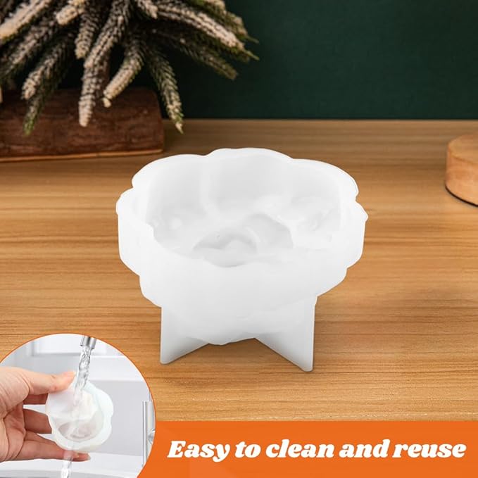 6PCS Silicone Candle Molds Set - Rose & Flower Design | Perfect for Soy Wax DIY Candles Resin Soap Making & DIY Crafters