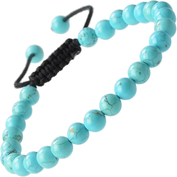 MASSIVE BEADS Natural Healing Power Gemstone Crystal Beads Unisex Adjustable Macrame Bracelets
