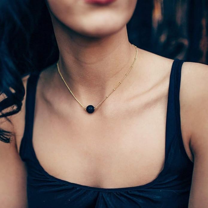 Aobei Pearl 18K Gold Plated Paperclip Chain Choker Satellite Chain Freshwater Cultured Biwa Pearl Pendant Necklace Dainty Jewelry for Women