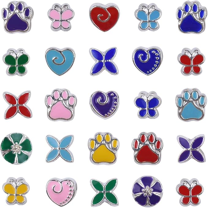 60 Pieces Assorted European Beads with Plating Silver Metal Alloy Rhinestone Large Hole Spacer Beads for DIY Charm Bracelet Jewelry Making (Purple)