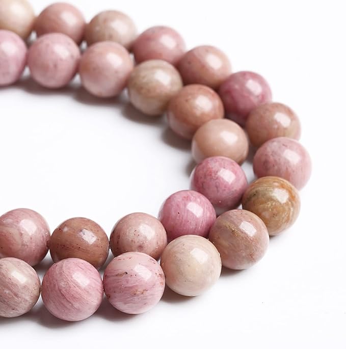 12MM 30PCS Natural Stone Red Rhodochrosite Gemstone Crystal Beads for Jewelry Making DIY Bracelet Necklace Semi Precious Beads