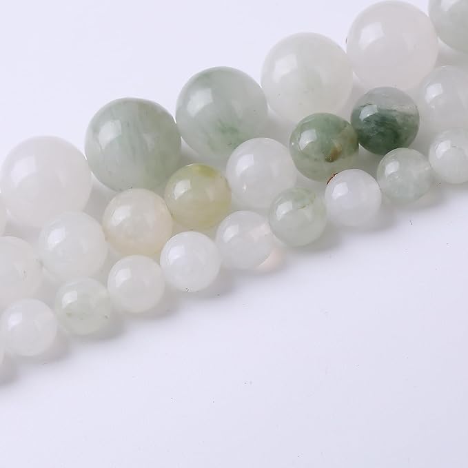 4MM 88PCS Blue and White Streamer Stone Beads for Jewelry Making DIY Craft Gemstone Beads Kit Cosmic Crystal Pebbles for Bracelets, Necklaces