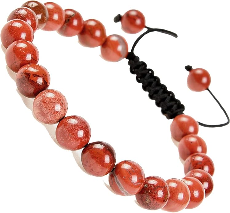 MASSIVE BEADS Natural Healing Power Gemstone Crystal Beads Unisex Adjustable Macrame Bracelets