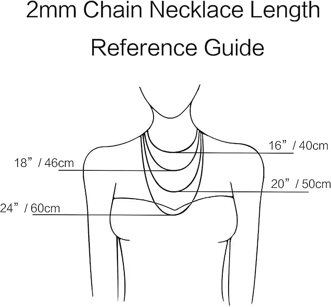 24 Pcs 20" 2mm Stainless Steel Necklace Link Cable Chain Lobster Clasp Bulk for DIY Jewelry Making Supplies Accessories