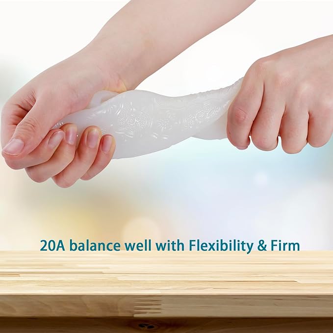 BBDINO Silicone Mold Making Kit, Mold Making Silicone 20A Translucent 4.4 lbs, Liquid Silicone for Mold Making 1:1 by Volume, Ideal for Casting Resin, Soap, Plaster, Wax Silicone Molds