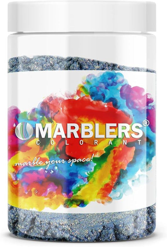 MARBLERS Blue Mica Powder [Magic Lake Pearl] 4oz (113g) | Cosmetic Grade | Epoxy Resin Pigment, Dye, Non-Toxic, Vegan, Cruelty-Free | Lip Gloss, Nails, Body Butter, Bath Bomb, Candle & Soap Making