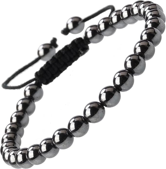 MASSIVE BEADS Natural Healing Power Gemstone Crystal Beads Unisex Adjustable Macrame Bracelets