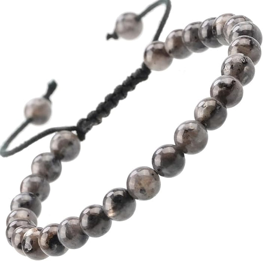 MASSIVE BEADS Natural Healing Power Gemstone Crystal Beads Unisex Adjustable Macrame Bracelets