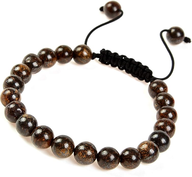 MASSIVE BEADS Natural Healing Power Gemstone Crystal Beads Unisex Adjustable Macrame Bracelets