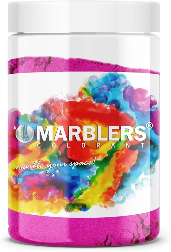 MARBLERS Pink Mica Powder [Magenta] 4oz (113g) | Cosmetic Grade | Epoxy Resin Pigment | Dye | Non-Toxic, Vegan, Cruelty-Free | Lip Gloss, Nails, Body Butter, Bath Bomb, Candle & Soap Making