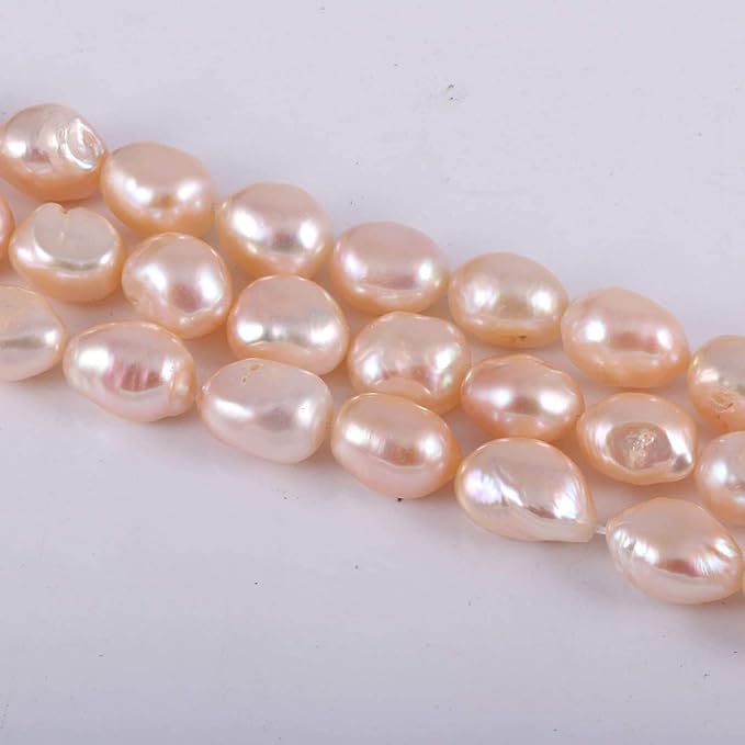 Natural Freshwater Pearls Beads Punch Loose Beads Handmake DIY for Jewelry Making DIY Women Necklace Bracelet 5-6 mm Color Pink 14 inches