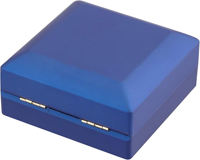 Luxury LED Light Bracelet Gift Box, Velvet Jewelry Bangle Box Storage Case Organizer Holder for Wedding, Engagement, Proposal, Birthday and Anniversary (Blue)