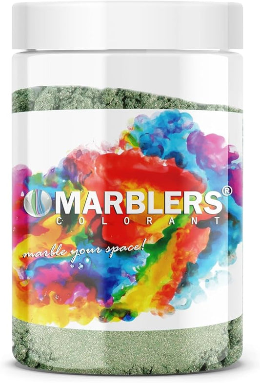 MARBLERS Green Mica Powder [Forest Green] 4oz (113g) | Cosmetic Grade | Epoxy Resin Pigment, Dye | Non-Toxic, Vegan, Cruelty-Free | Lip Gloss, Nails, Body Butter, Bath Bomb, Candle & Soap Making