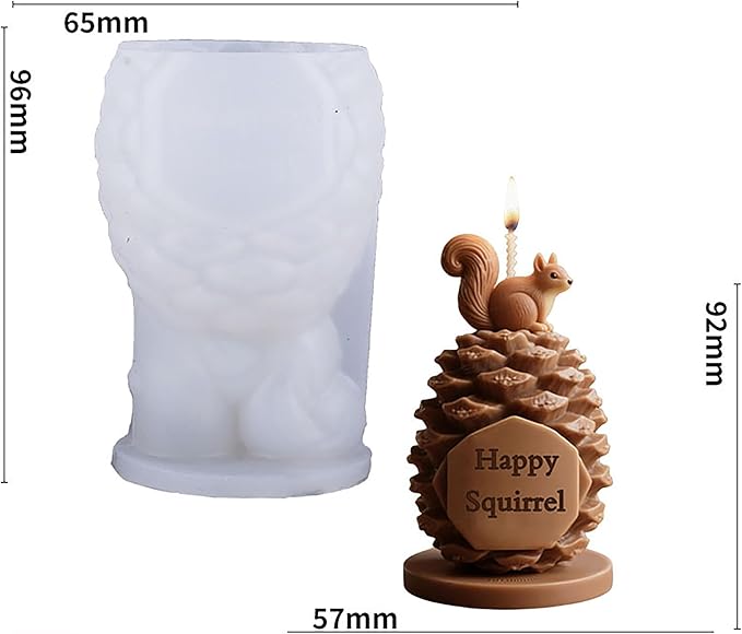 Christmas Santa Cylinder Molds Silicone Wave Spiral Candle Mold - Silicone Resin Casting Molds for Candle & Resin & Soap Craft Supplies