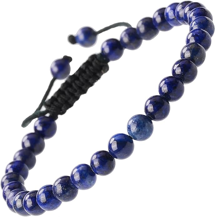 MASSIVE BEADS Natural Healing Power Gemstone Crystal Beads Unisex Adjustable Macrame Bracelets