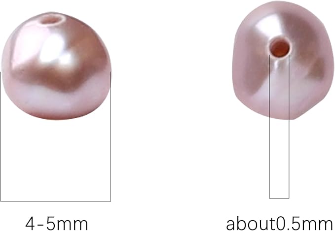 Natural Pearl Beads Potato 4-5mm Purple Freshwater Cultured Loose Gemstone Beads for DIY Jewelry Making 13.8''/Strand HQ